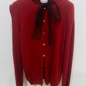 Red Valentino twin-set in red